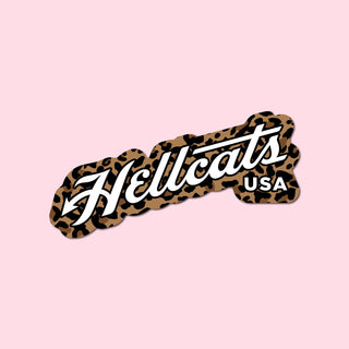 Leopard Hellcats Sticker