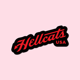 Hellcats Red Script Sticker