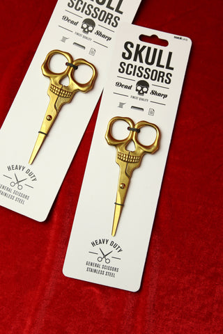 Gold Skull Scissors